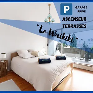Waikiki-garage-terrasse-fibre-ensoleillé-calme-à 10min Du Centre Ville-clermont-ferrand Appartement